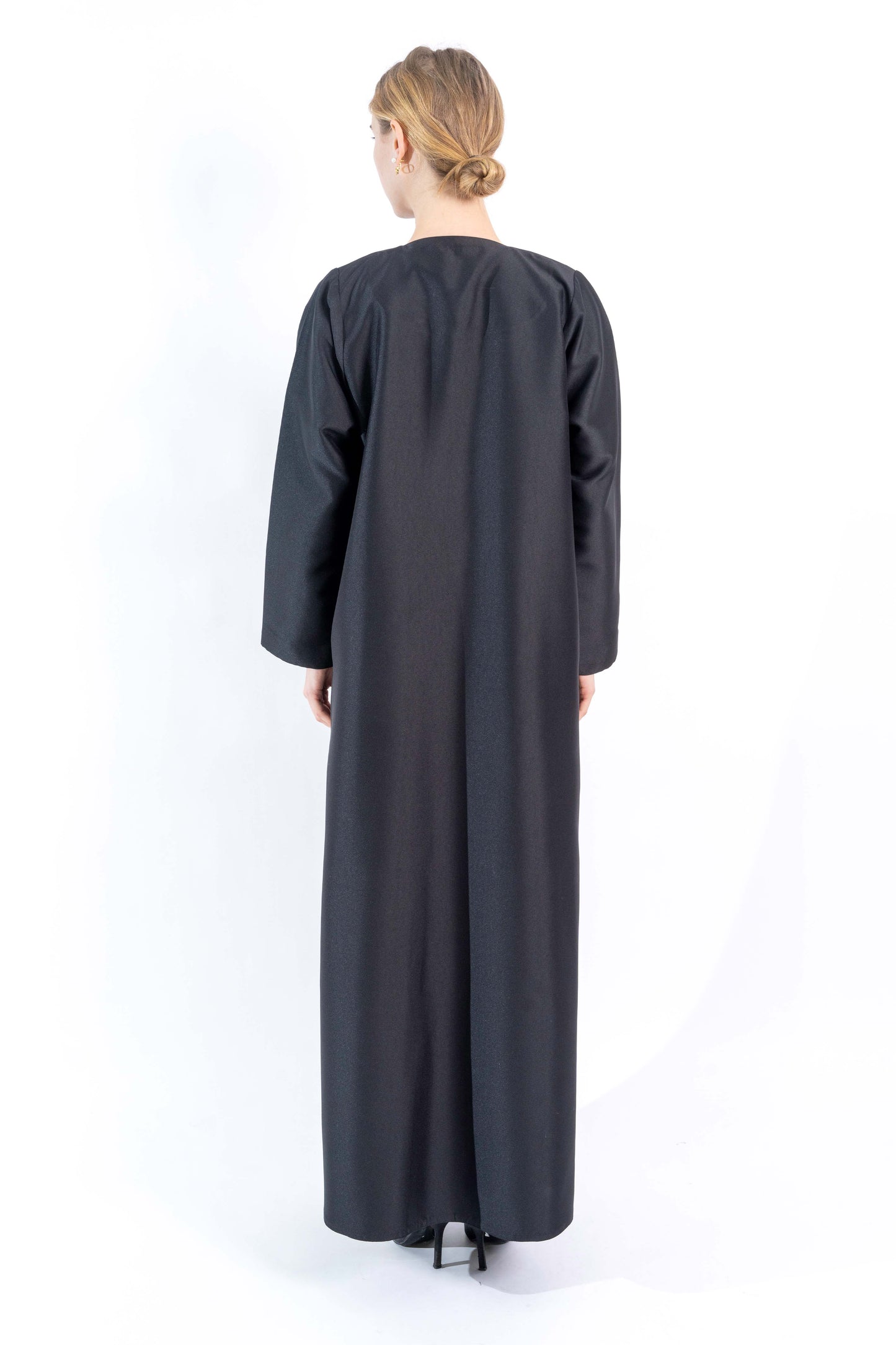 Black and royal blue evening abaya
