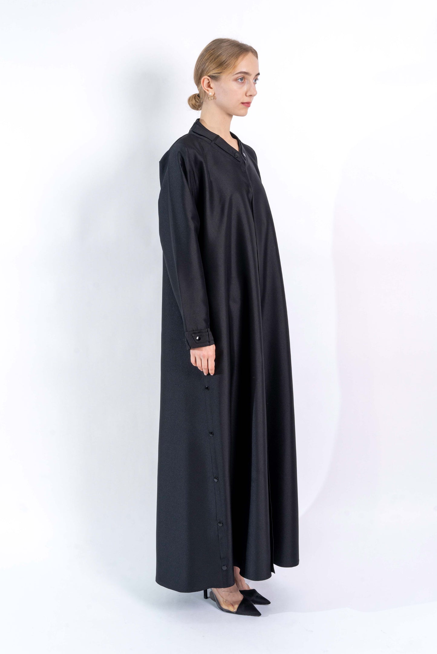 Black office queen abaya