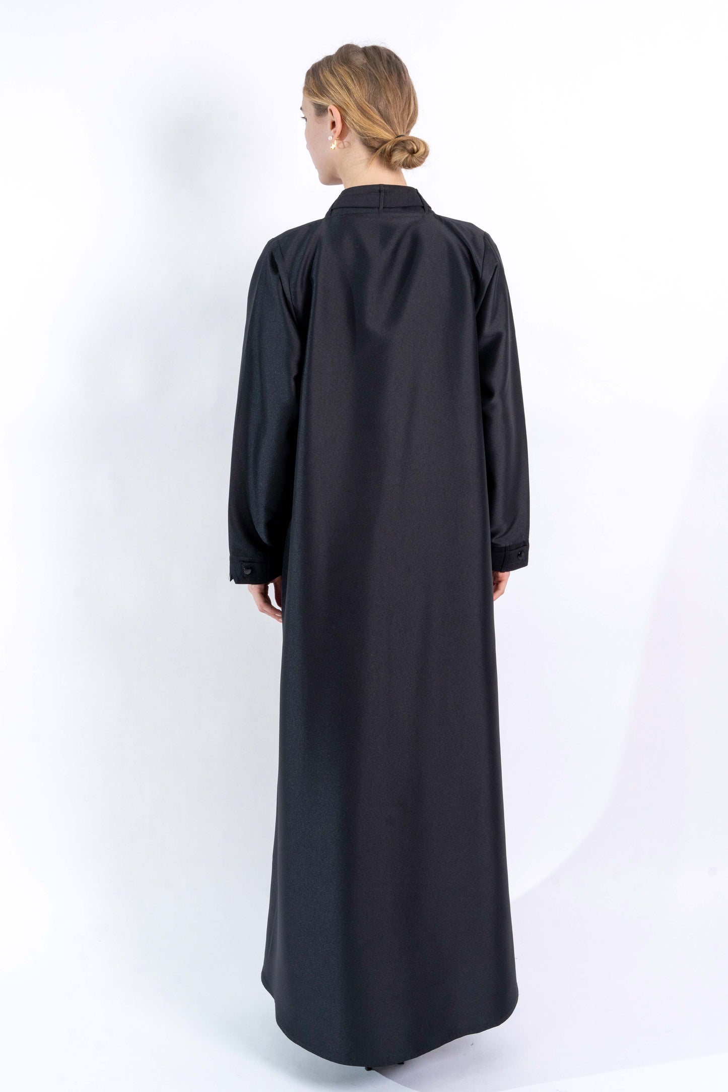 Black office queen abaya