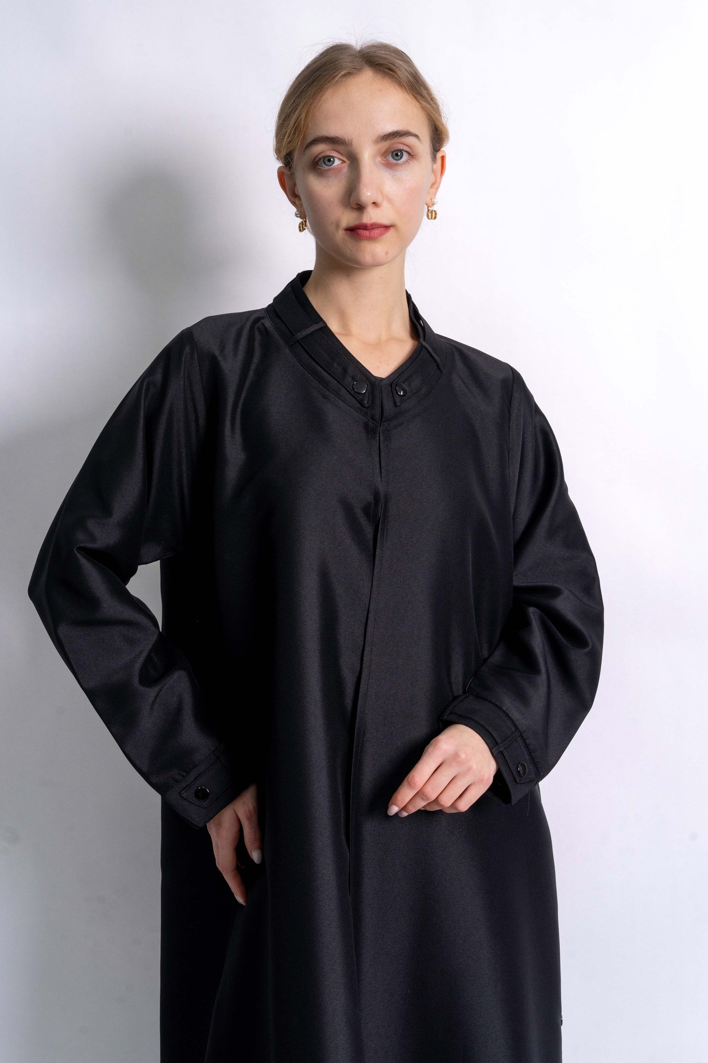 Black office queen abaya