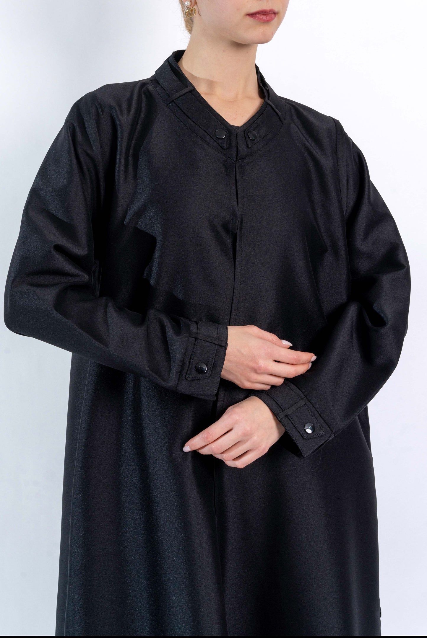 Black office queen abaya