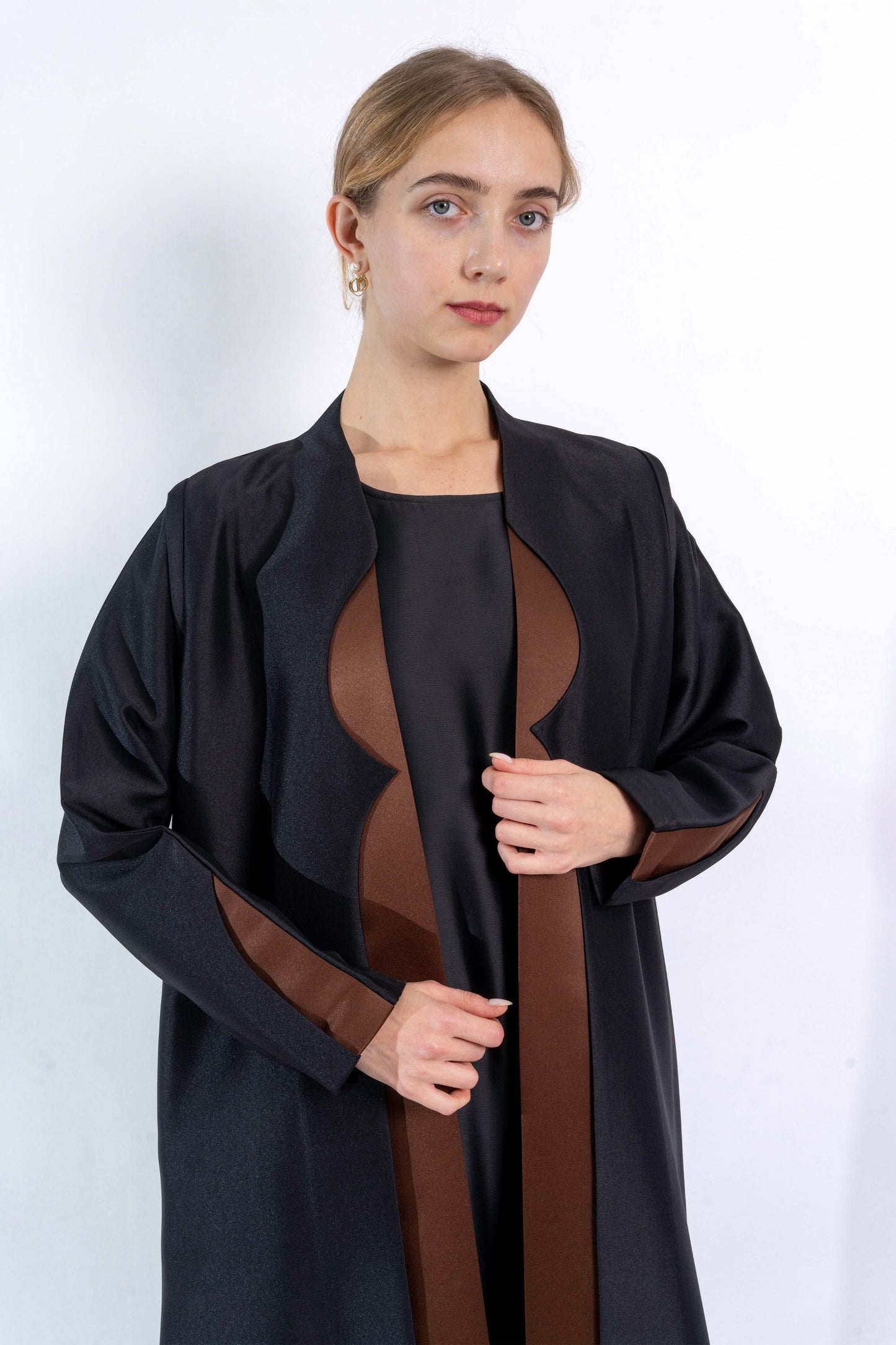 Black & Copper evening Abaya