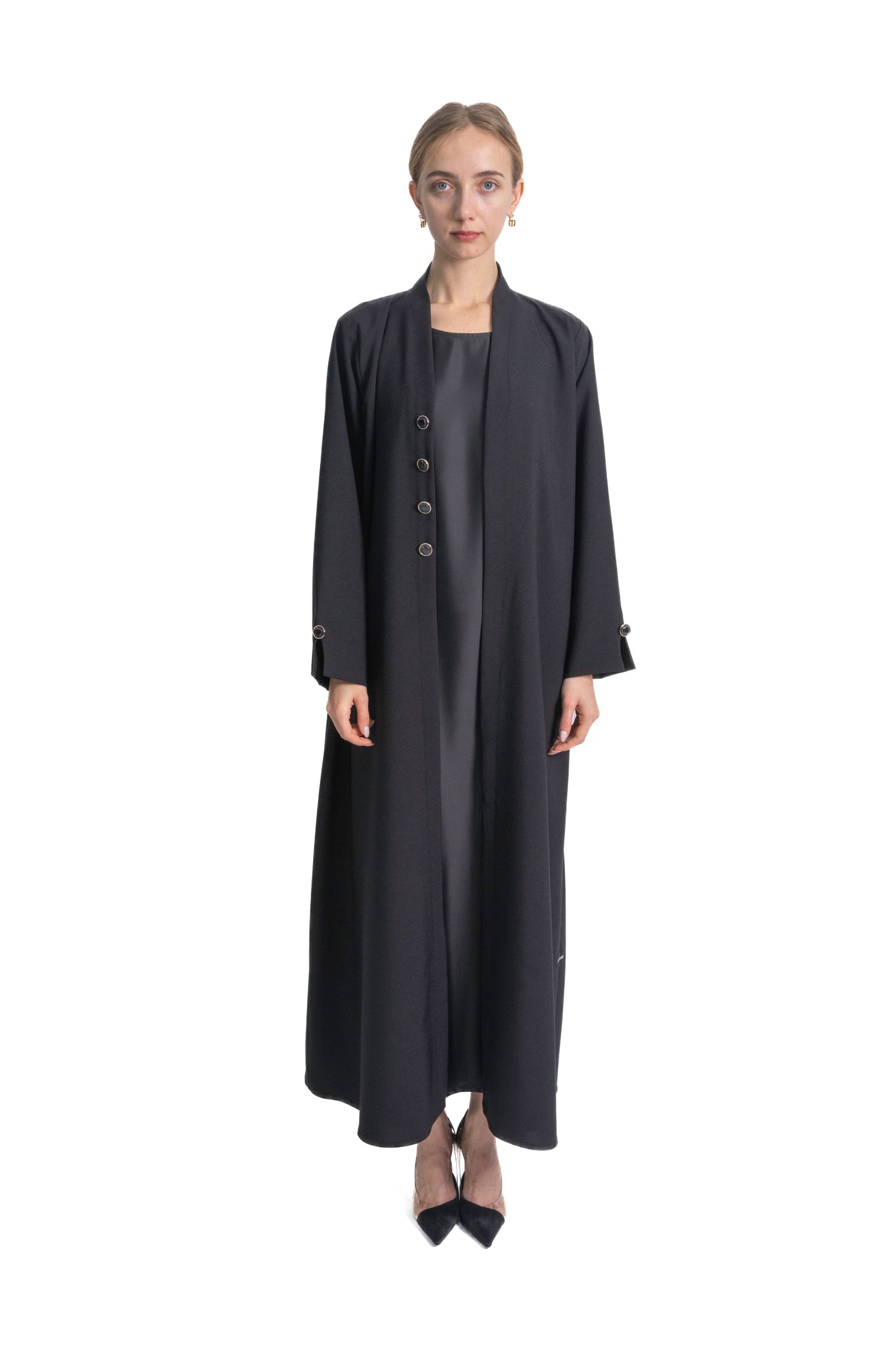 Elegant Black Office Girl Abaya