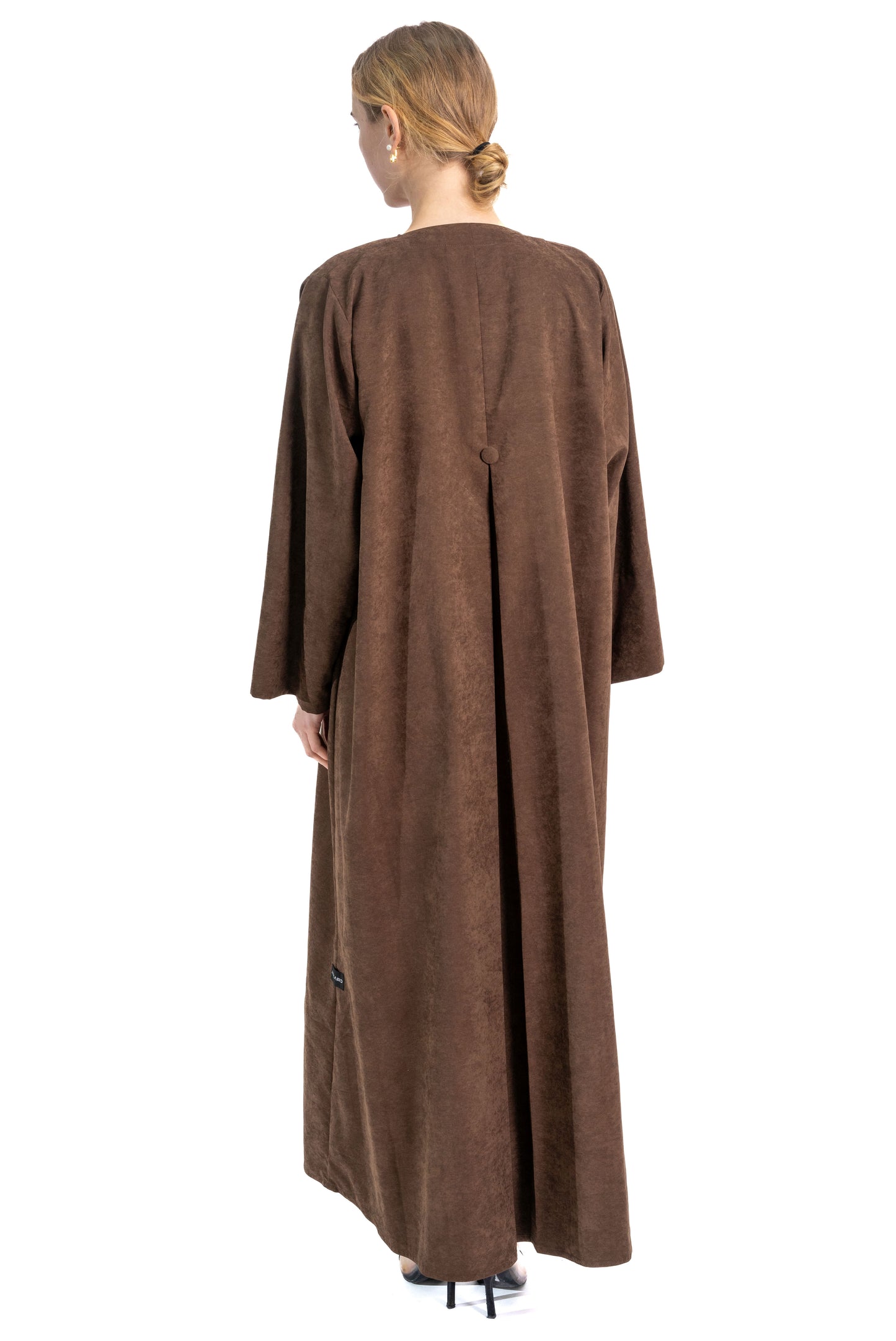 Lux English Stich Brown Abaya