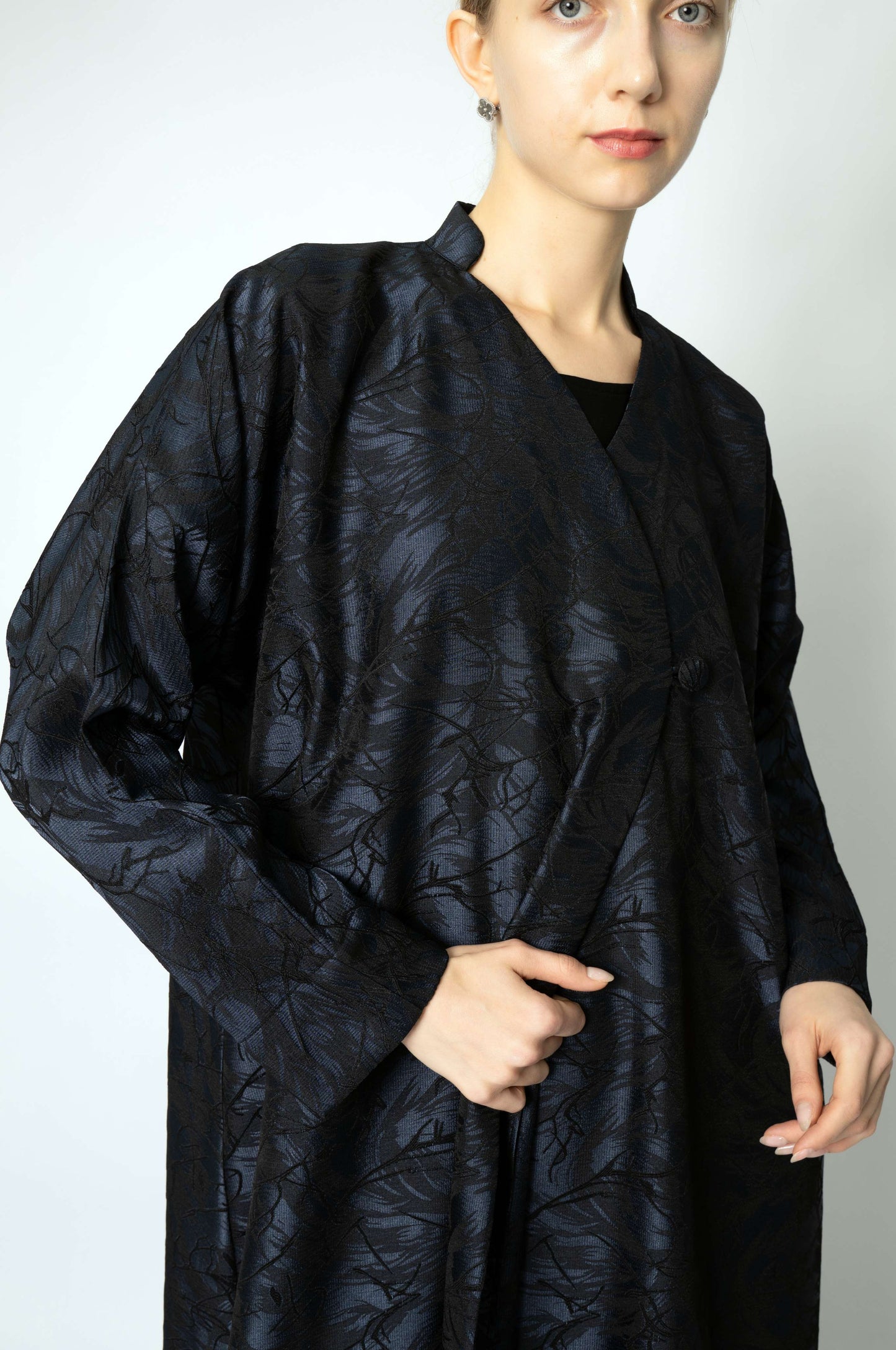 Evening Abaya with Marble Print