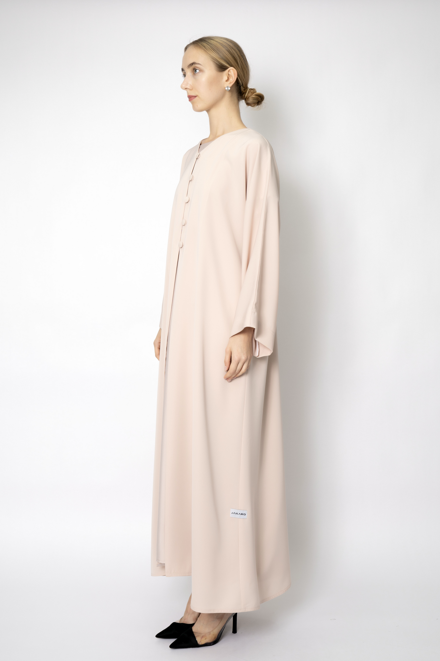 Elegant Button flowy Abaya