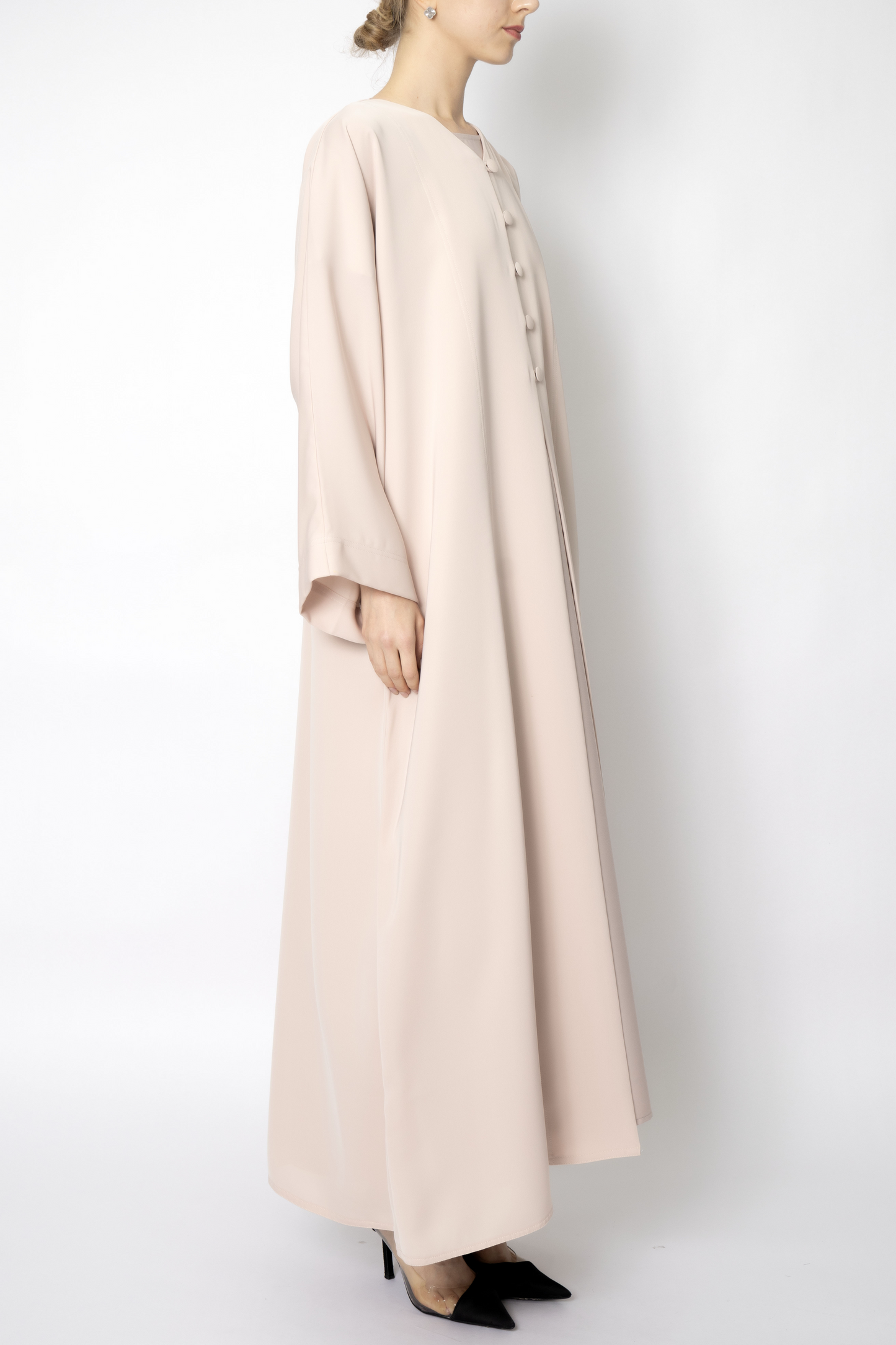 Elegant Button flowy Abaya