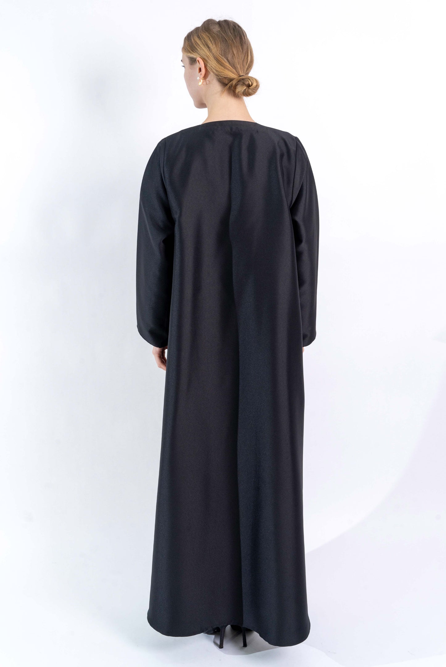 Black Floral handwork Abaya
