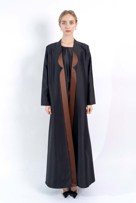 Black & Copper evening  Abaya