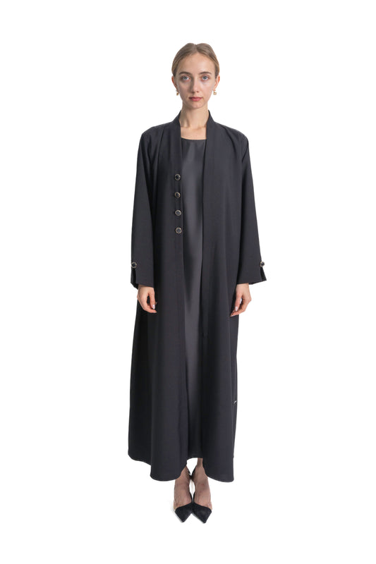 Elegant Black Office Girl Abaya