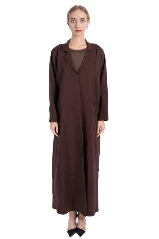 Office Girl Brown Abaya