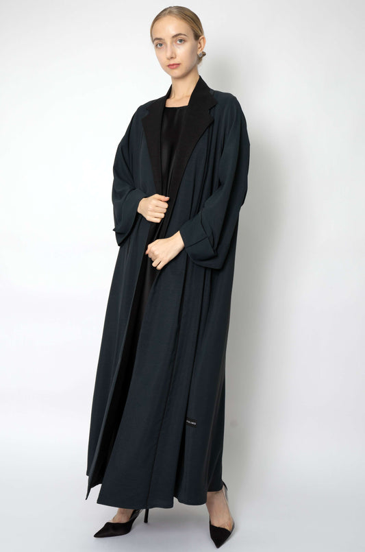 Aesthetic Collar Abaya in Elegant Colors