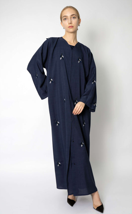 Minimal Handwork Linine Abaya
